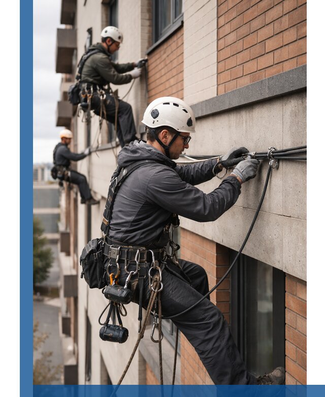 Крепление кабеля на фасаде монтаж и крепеж в Смоленске