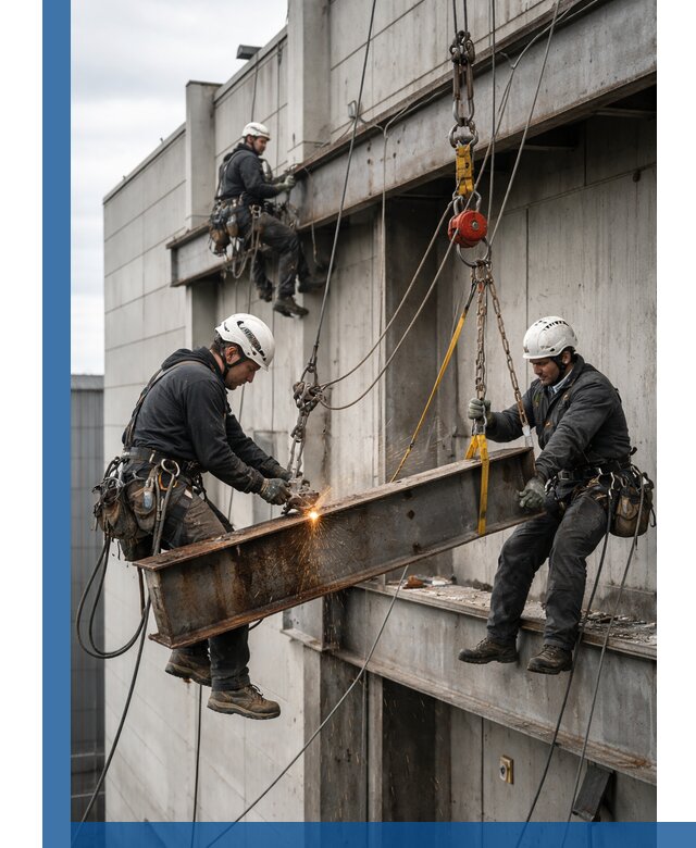 Демонтаж металлоконструкций на высоте в Смоленске под ключ