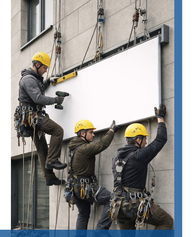 Монтаж рекламной вывески в Смоленске от 8204 р. | ВЫСОТНИК-Смл