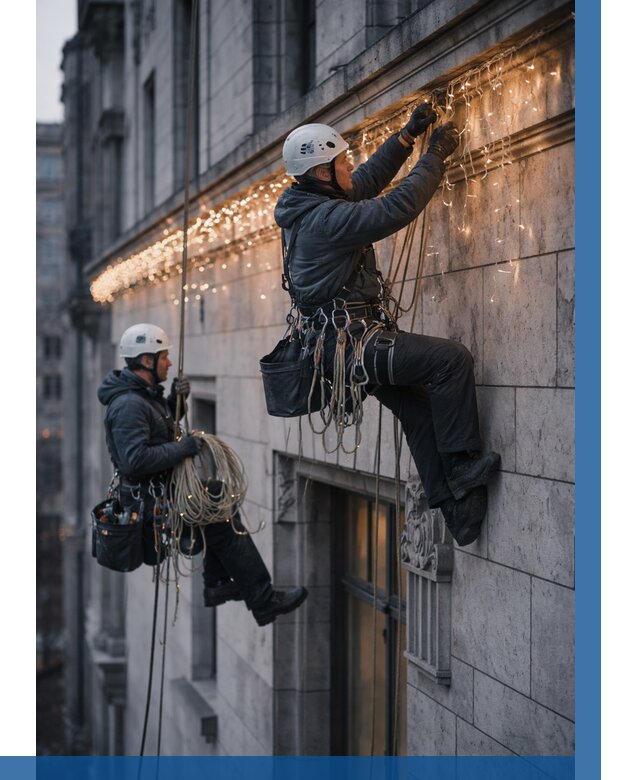 Монтаж новогодней иллюминации в Смоленске от 8717 р. | ВЫСОТНИК-Смл