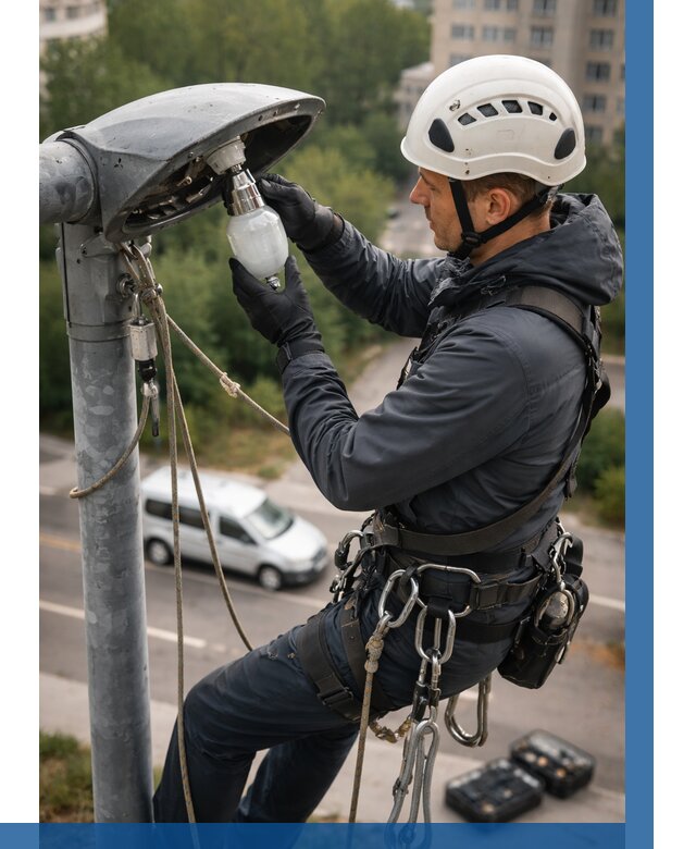 Замена ламп на высоте в Смоленске от 2564 р. | ВЫСОТНИК-Смл