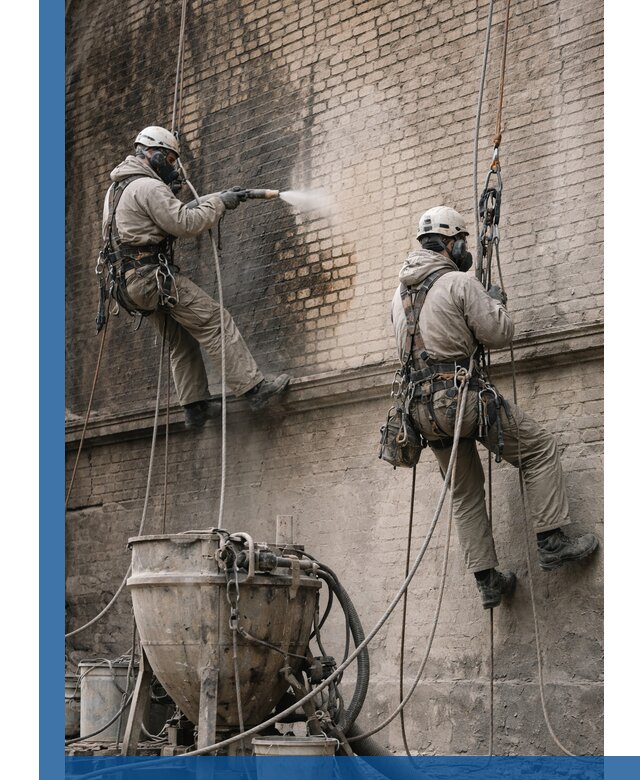 Пескоструйная очистка фасадов в Смоленске профессионально