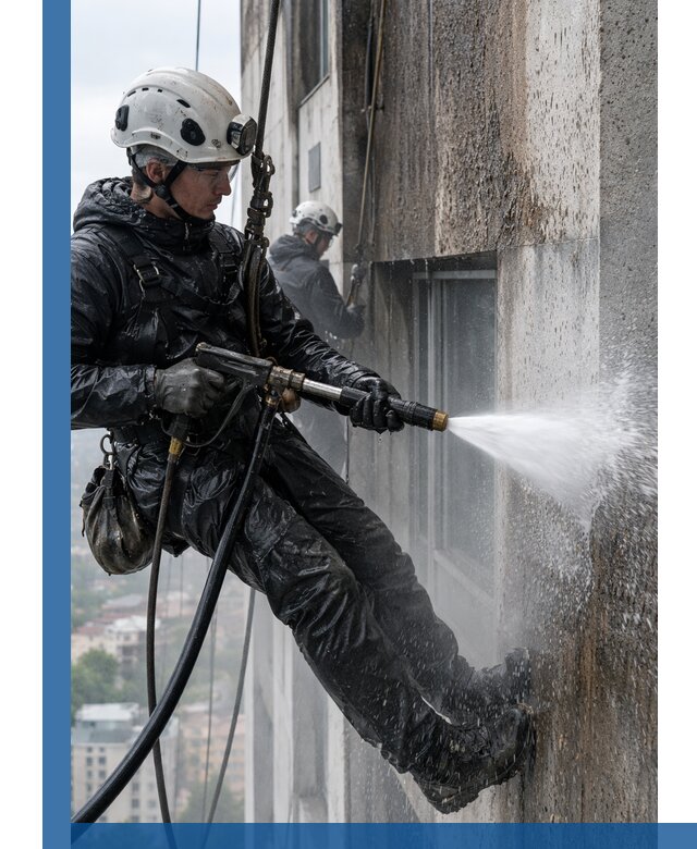 Гидроструйная очистка фасадов и конструкций в Смоленске