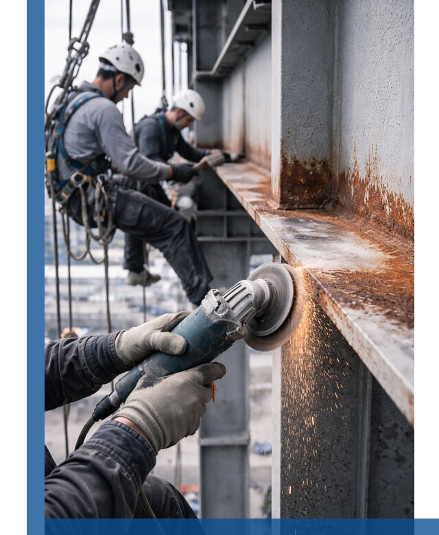 Зачистка металла от ржавчины и подготовка поверхностей в Смоленске