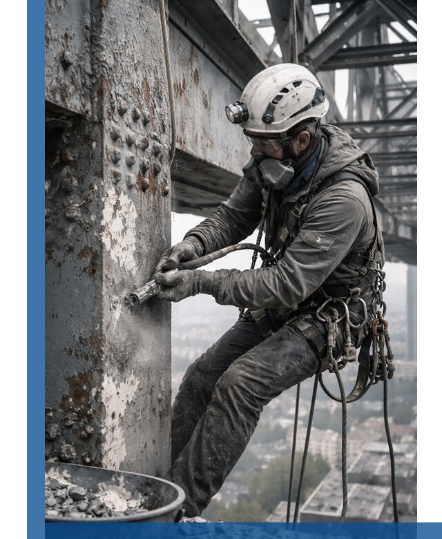 Удаление старой краски с металлических конструкций в Смоленске