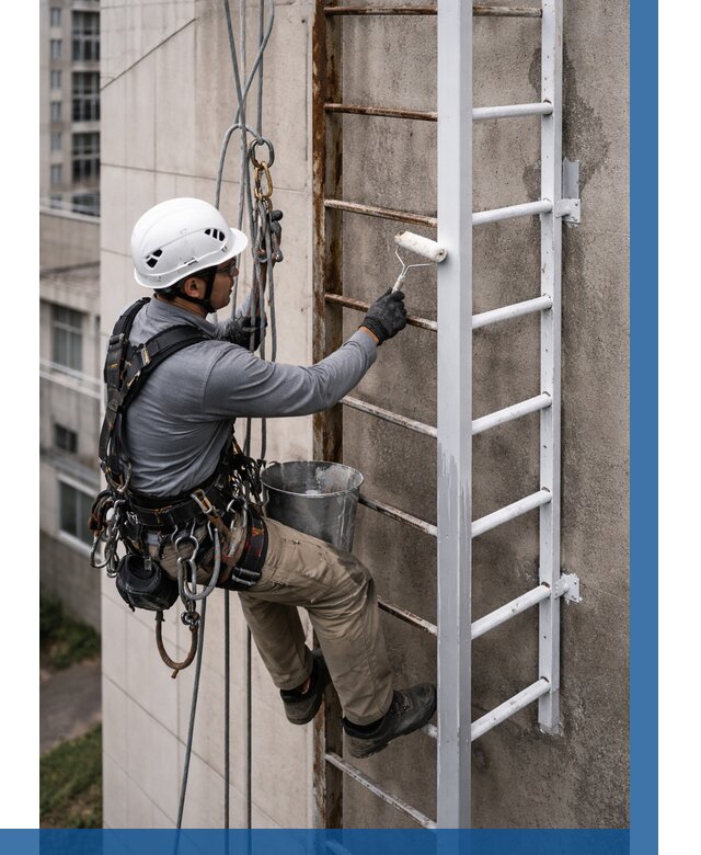Покраска пожарных лестниц в Смоленске от 4615 р. | ВЫСОТНИК-Смл