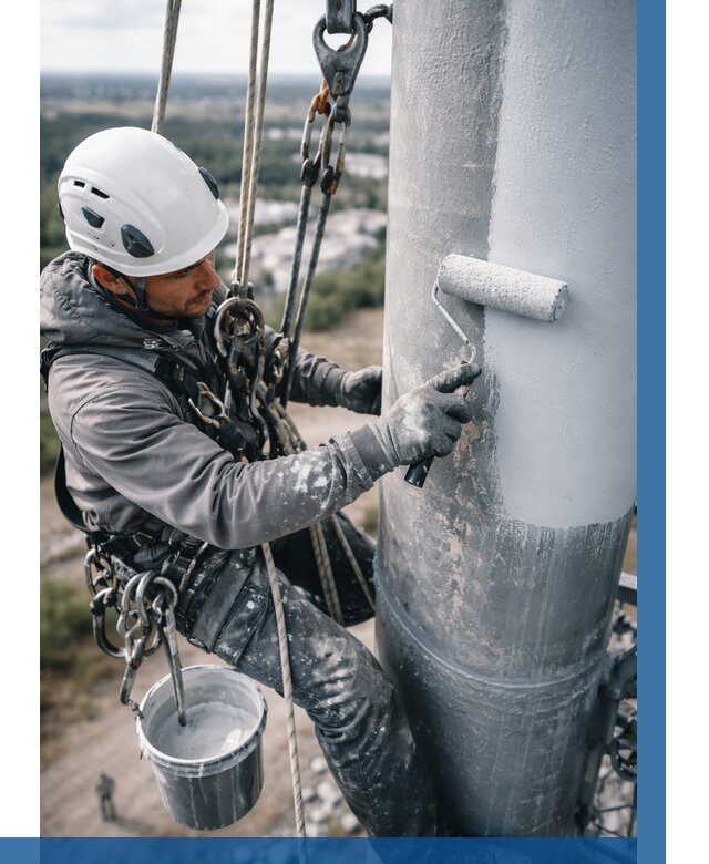 Покраска мачт связи под ключ в Смоленске от 872 р. | ВЫСОТНИК-Смл