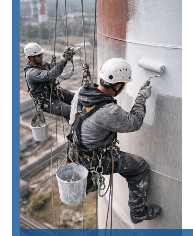 Покраска дымовых труб в Смоленске: антикоррозийная защита и восстановление