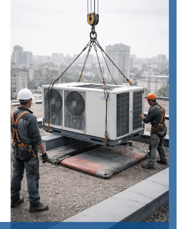 Подъем груза на крышу в Смоленске от 5128 р. | ВЫСОТНИК-Смл заказать