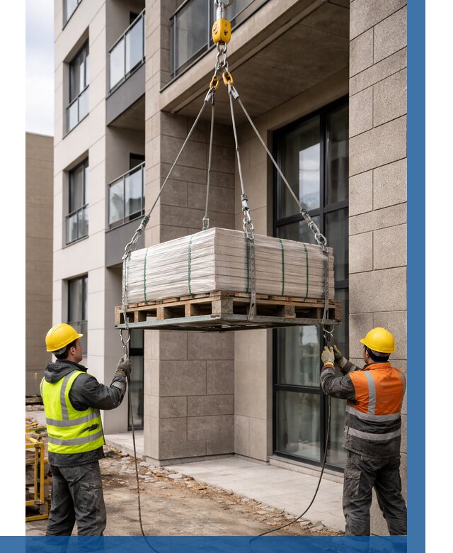 Подъем керамогранита на этаж в Смоленске от 3589 р. | ВЫСОТНИК-Смл