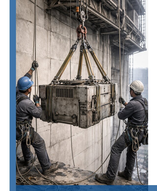 Такелажные работы на высоте, подъем и монтаж грузов в Смоленске