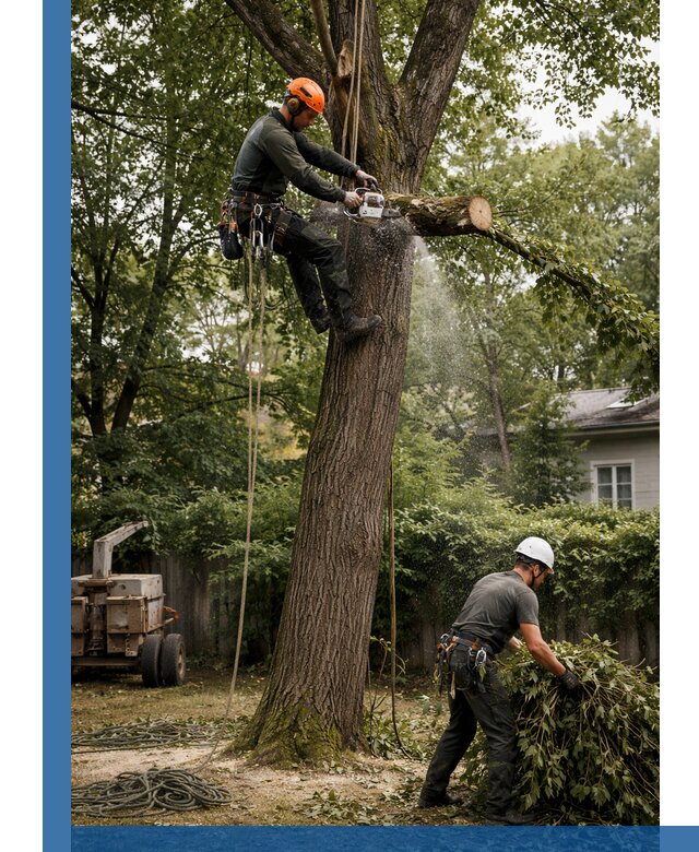 Кронирование деревьев в Смоленске, безопасная высотная обрезка