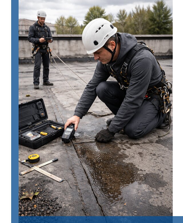 Обследование кровли на протечки и выявление дефектов в Смоленске