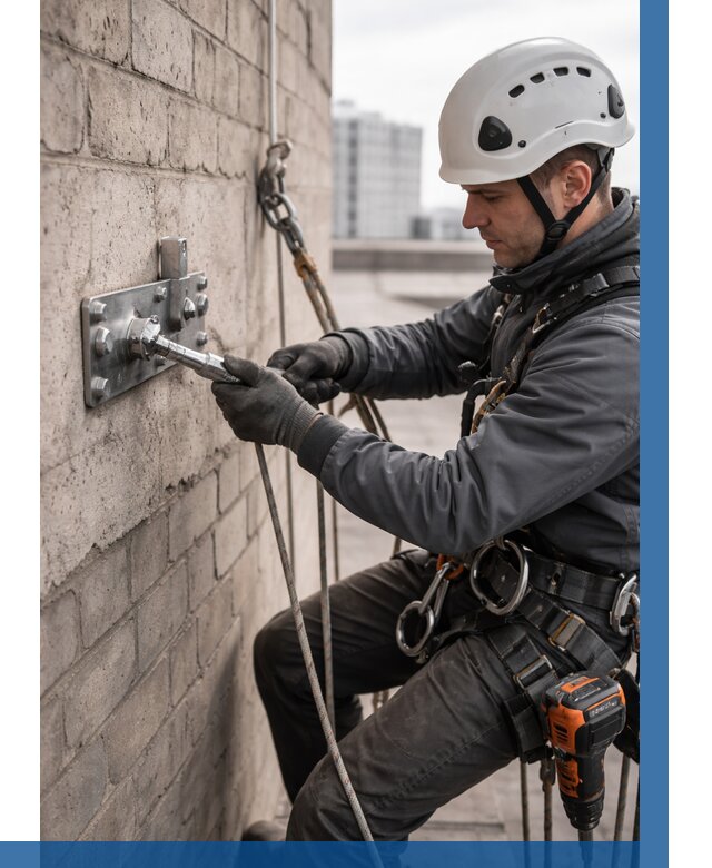 Установка анкерных точек в Смоленске от 3589 р. | ВЫСОТНИК-Смл