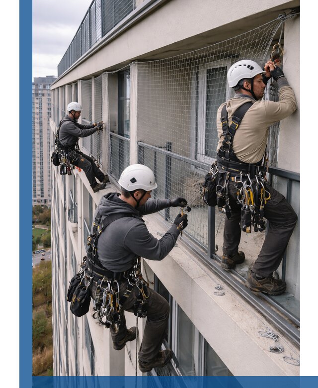 Профессиональный монтаж защитной сетки от птиц в Смоленске