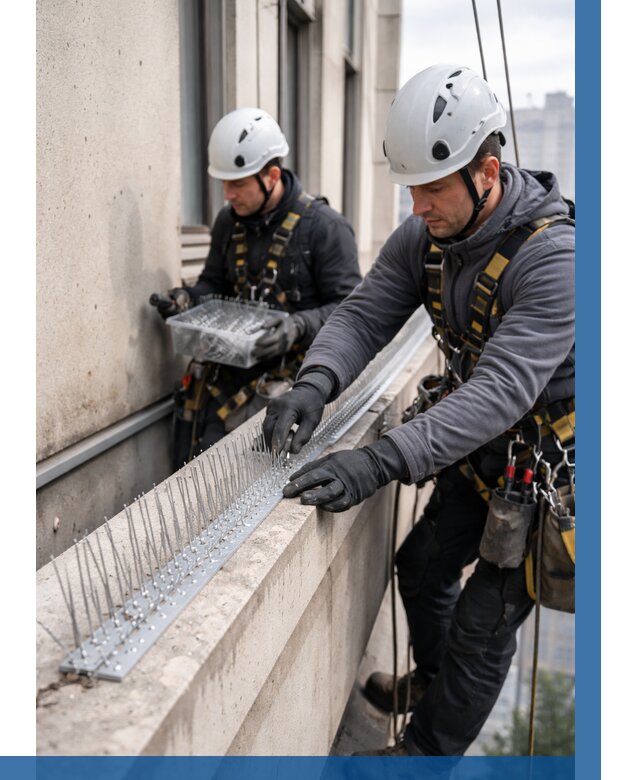 Установка шипов от птиц в Смоленске от 872 р. | ВЫСОТНИК-Смл